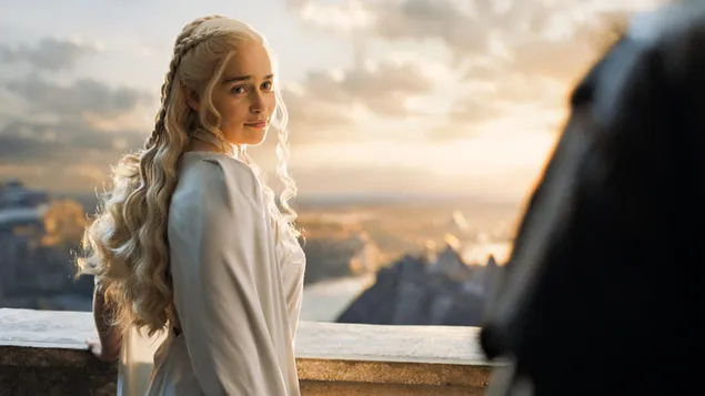 Game Of Thrones Daenerys Targaryen and Landscape HD wallpaper