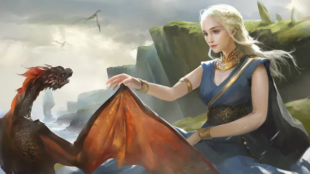 Hình nền Trò chơi vương quyền - Daenerys Targaryen 4K