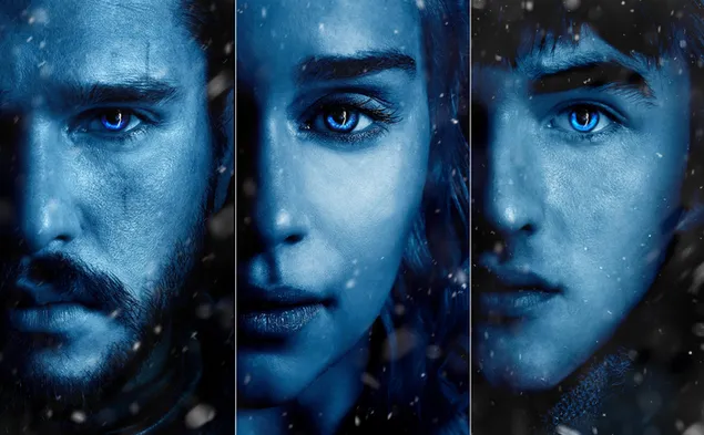 Game of Thrones - Kit Harington, Daenerys Targaryen and Azor Ahai 2K wallpaper