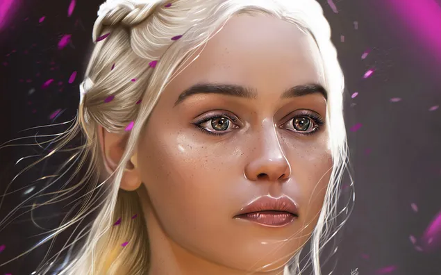 Game of Thrones-serie - Daenerys Targaryen-schilderij