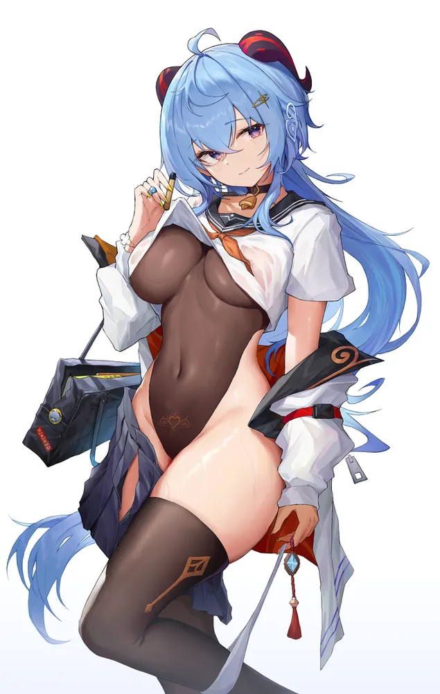 ganyu | bella e calda ragazza anime | genshin impact scarica