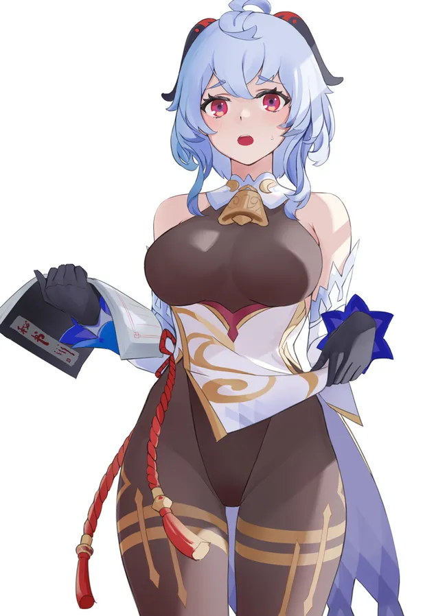 ganyu genshin tionchar cailin anime ioslodail