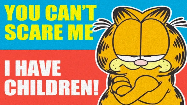 Garfield, du kan ikke skræmme mig 4K tapet