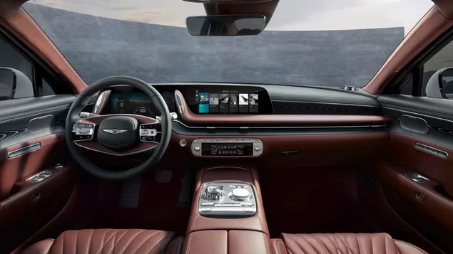 Genesis G90 interior design 4K wallpaper
