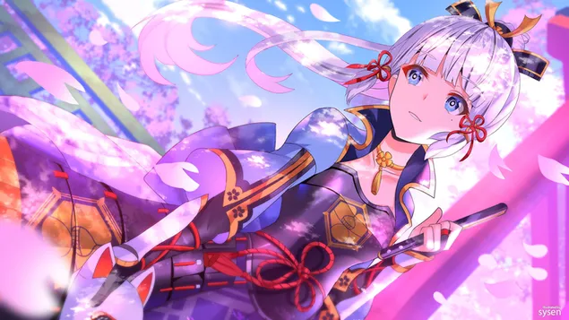 genshin impact anime jente karakter ayaka nedlasting