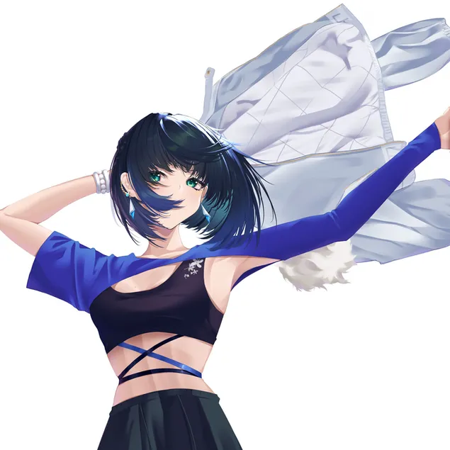 انیمه زیبای Genshin Impact پرتره Yelan کاغذدیواری  2K