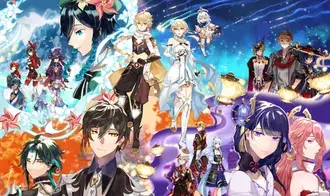 Genshin Impact | couples of Genshin heroes  4K wallpaper