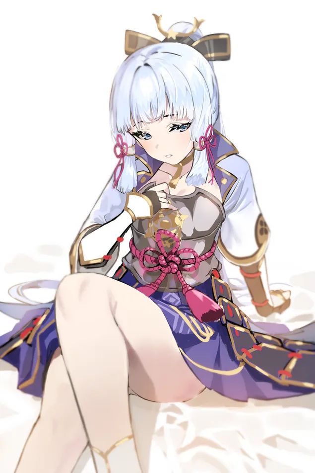 เก็นชิน อิมแพ็ค | คามิซาโตะ อายากะผู้น่ารัก 2K วอลเปเปอร์