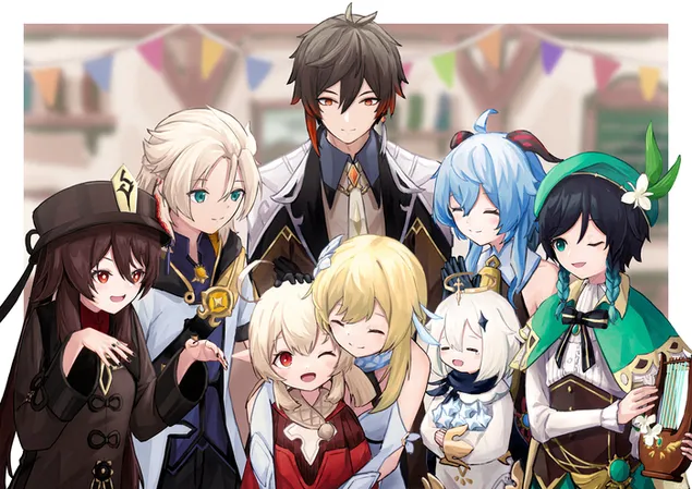 Genshin Impact | family Love  2K wallpaper