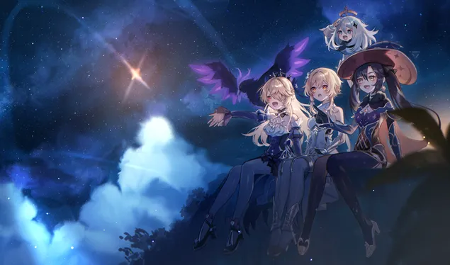 甘信衝擊 | 看夜星的女孩 4K 壁紙