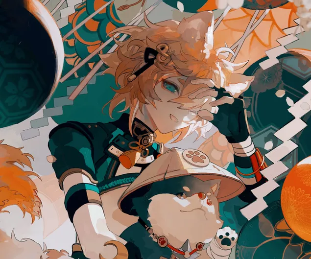 原神衝擊 - gorou 2K 壁紙