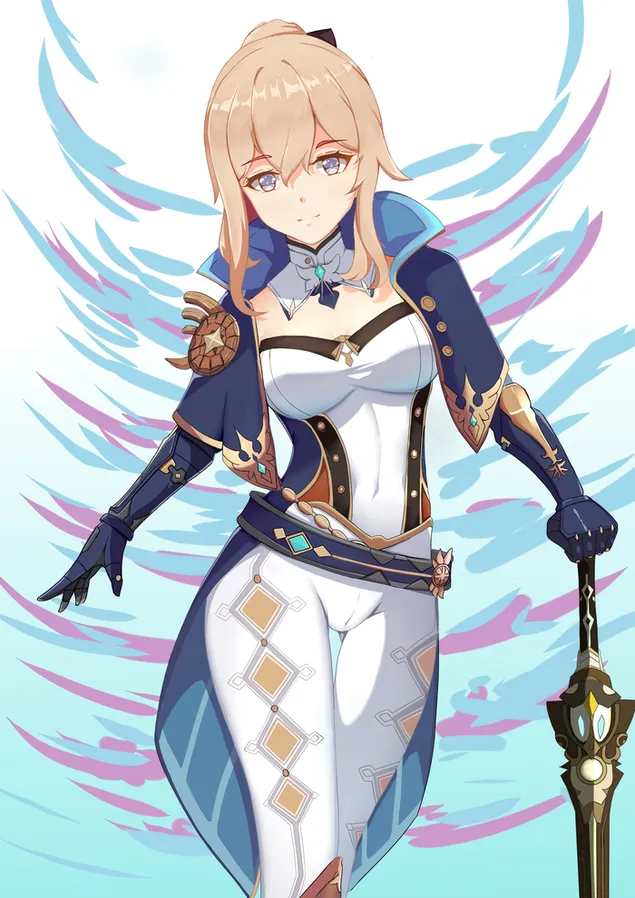 เก็นชิน อิมแพ็ค | Lumine และดาบของเธอ 2K วอลเปเปอร์