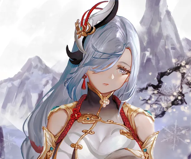 genshin impact - shenhe 3 stahnout