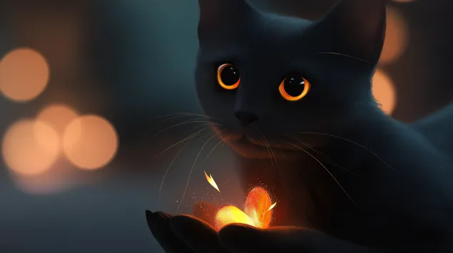 sanft kaz mat liichtenden, paiperleksahnleche glanz an den hann eroflueden