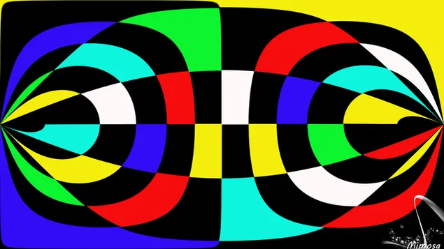 Geometrisch abstracte vorm #77 HD achtergrond