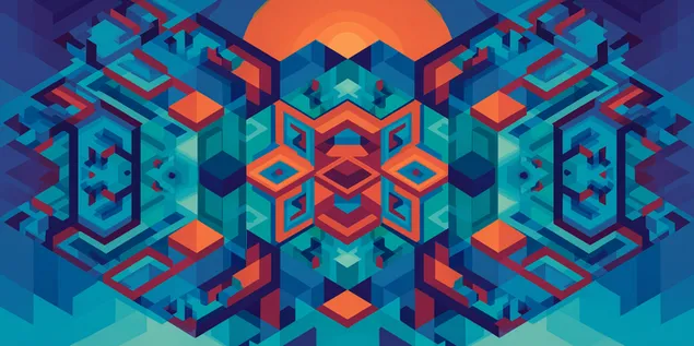 geometreschen aztekeninspireierten abstrakten hannergrond eroflueden