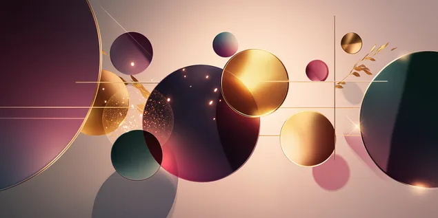 kompozim gjeometrik me thekse elegante ari shkarkim