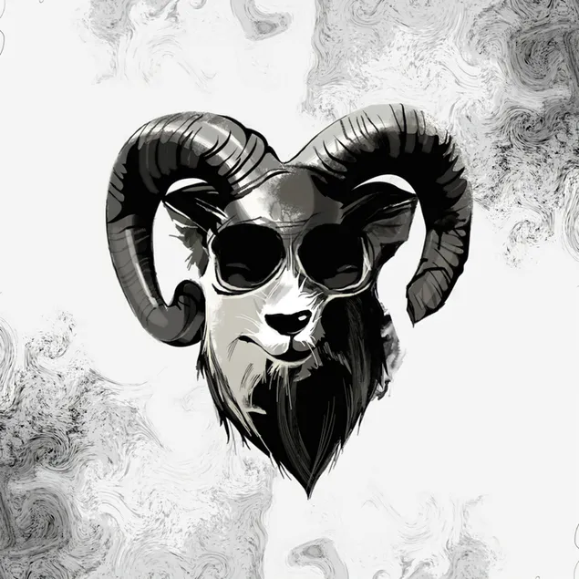 Geweldige tekening van Bighorn schapen