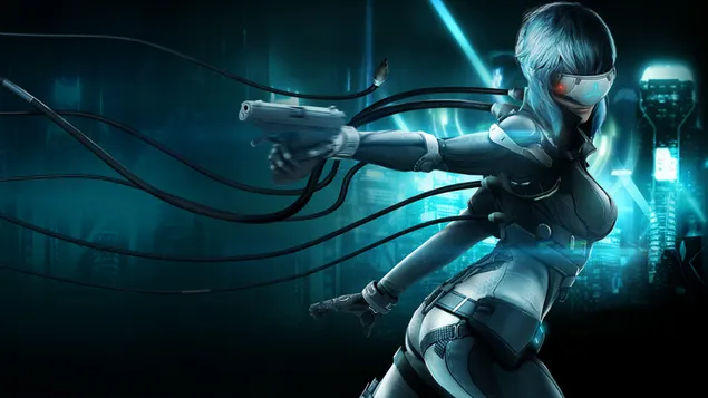 „Ghost in the Shell: Stand Alone Complex“ – „First Assault Online“ (šaudyklė) HD ekrano užsklanda