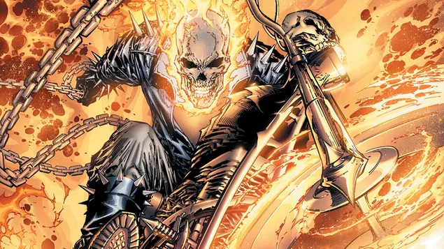 Ghost Rider Johnny Blaze 4K wallpaper