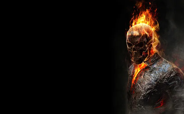 Ghost Rider Film - Feuerschädel 2K Hintergrundbild