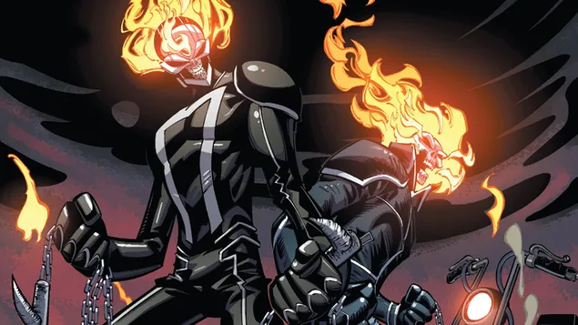 Ghost Rider Robbie Reyes Marvel Comics 4K wallpaper