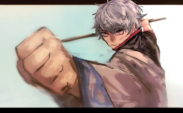 銀魂：坂田銀時 2K 壁紙