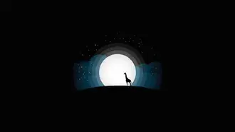 Tapeta Minimalistická žirafa 8K