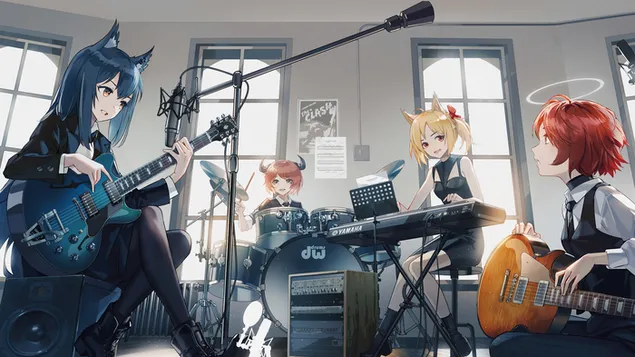 Girl Champs Music Band - Arknights (アニメ ビデオ ゲーム) 4K 壁紙
