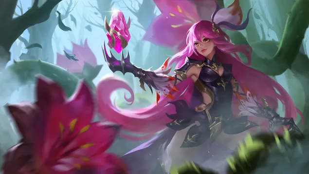 Pigeskovskunst 4K baggrundsbillede