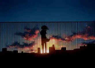djevojka u zalasku sunca preuzmi