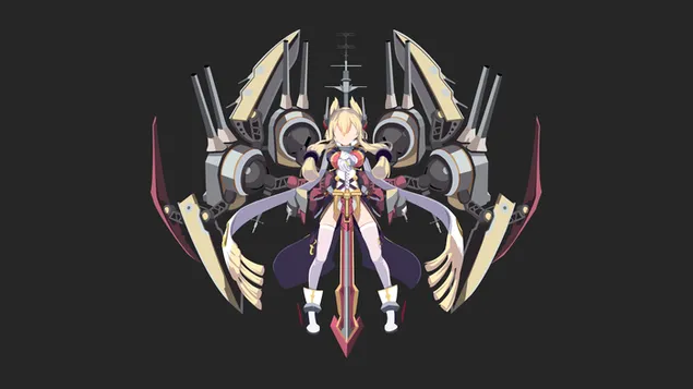 שריון של ילדה 4K טפט