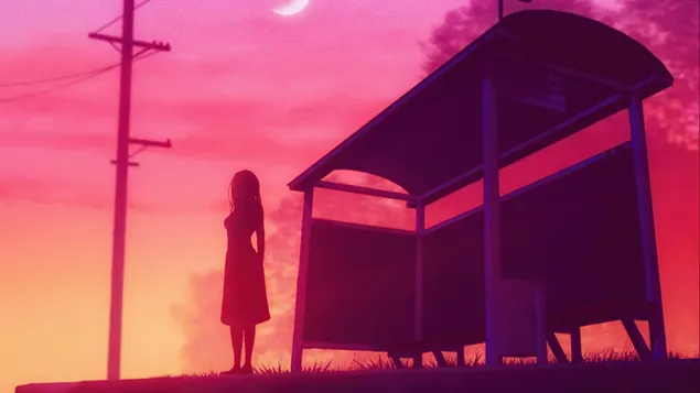 Fata te asteapta 4K imagine de fundal