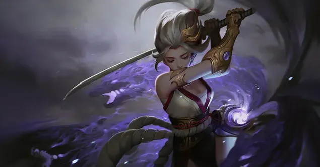 ילדה עם כוח הדרקון שלה HD טפט