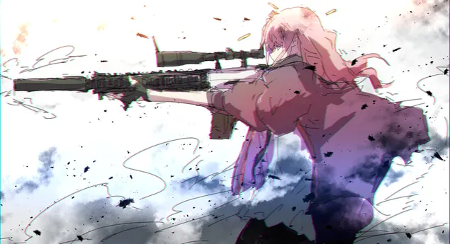 Mädchen Frontline - AR 15 4K Hintergrundbild