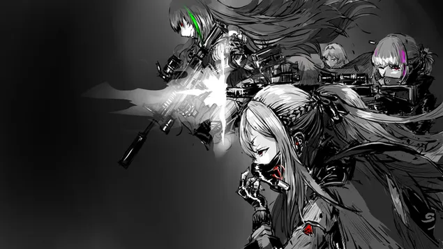 少女前線 - M4A1,AK12,AR15 & AN94 HD 壁紙