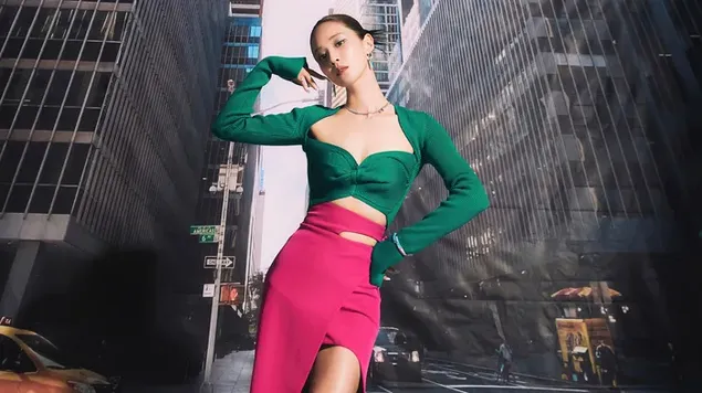 'Yuri' Generasi Gadis dalam Album Forever 1 (Penggoda En. Teksi) Penggambaran 4K kertas dinding