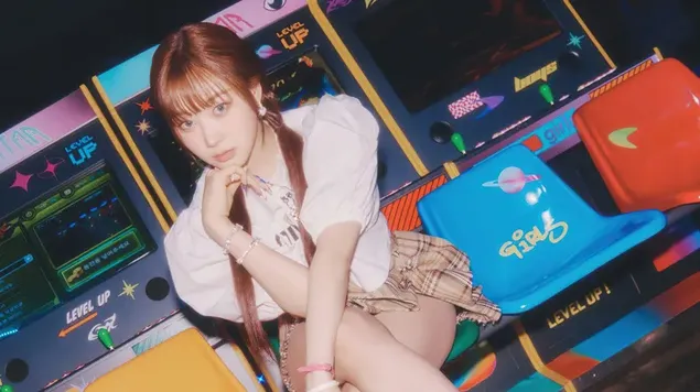 'Žizele' no Aespa | 'Girls' (Real World Ver.) albuma fotosesija 4K fona tapete