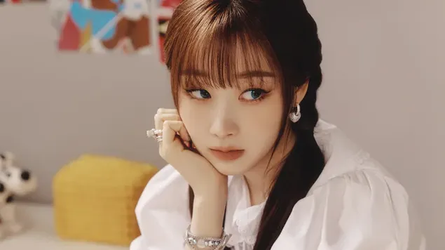 "Žizele" no Aespa — albuma fotosesija "Girls" (Real World Ver.) 4K fona tapete