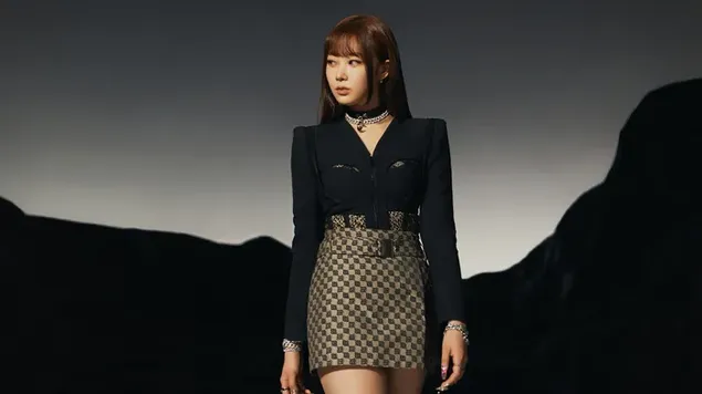 'Žizele' no Aespa albuma 'Girls' fotosesijā 4K fona tapete