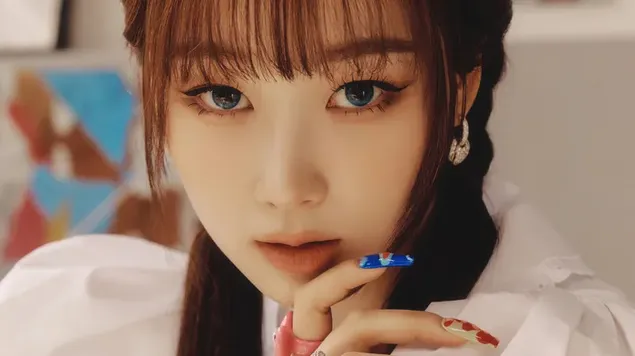 "Žizele" no Aespa albuma "Girls" (Real World Ver.) fotosesijā 4K fona tapete