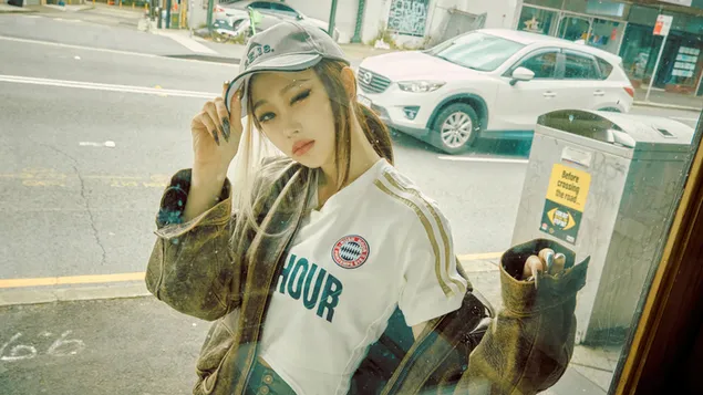 Giselle de Aespa (Kpop Band) | Tournage de mon album du monde 4K fond d'écran