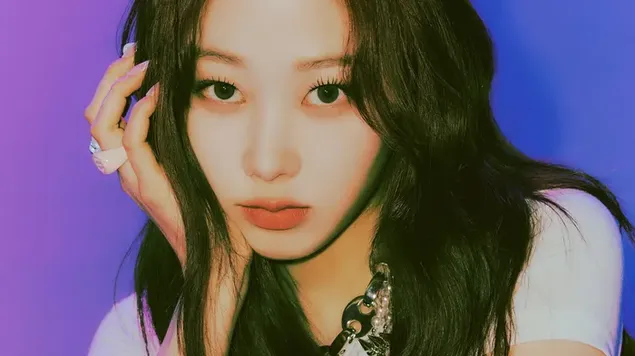 "Žizele" no Aespa — MV fotosesija "Dzīve ir pārāk īsa" (Meitenes — albums) 4K fona tapete