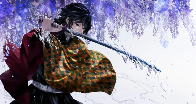 กิยู โทมิโอกะ - Demon Slayer Kimetsu No Yaiba 2K วอลเปเปอร์