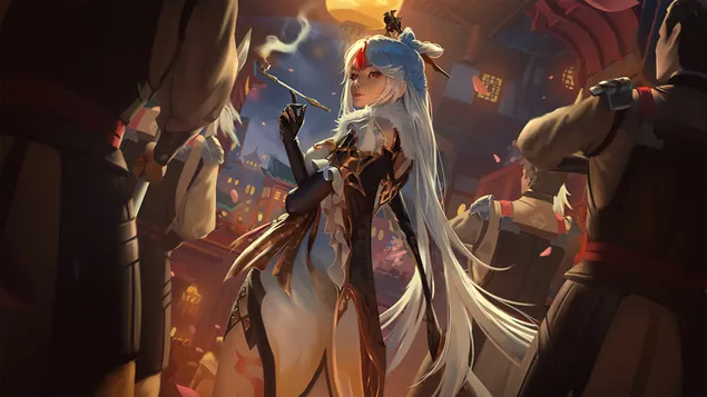 ปืนใหญ่แก้ว 'หนิงกวง' | Genshin Impact (วิดีโอเกมอะนิเมะ) 4K วอลเปเปอร์