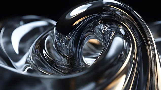 Ταπετσαρία Γυαλιστερό μεταλλικό στροβιλισμό με υγρή υφή 4K