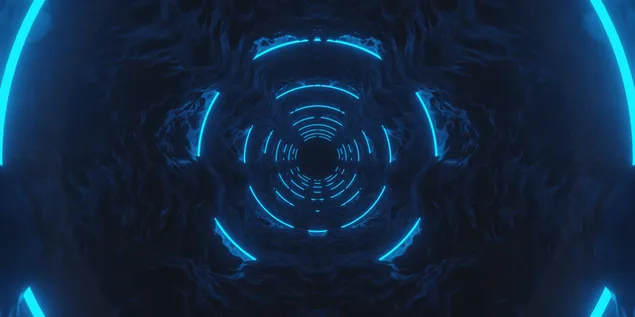 Świecący tunel 2K tapeta