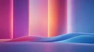 Tapeta Design zářivých přechodových vln s inspirací moderního Windows 11 8K