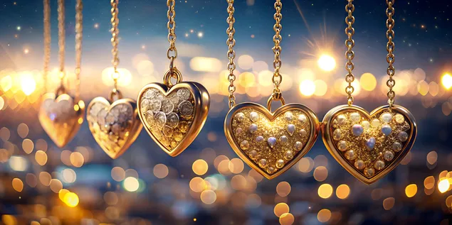 kiramekuJie Bing miwoBei Jing ni, gorudonochienniHui kuhatopendanto daunrodo