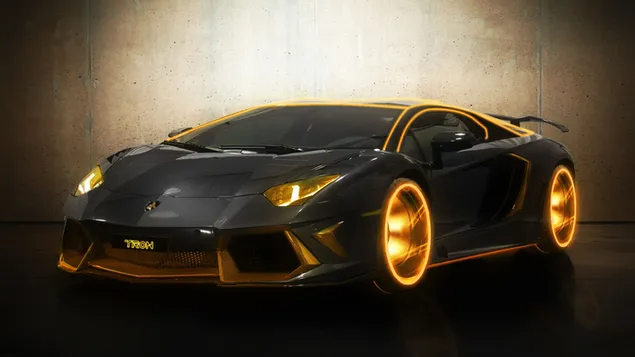 Glowing Lamborghini Aventador J